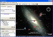 Spiral Galaxy Picture in Google Sky